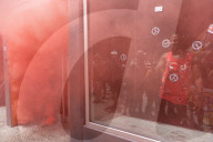 Hundreds Of Barcelona Residents Demonstrate Against The Tourism Industry.