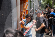 Hundreds Of Barcelona Residents Demonstrate Against The Tourism Industry.