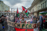 Global March To Gaza Solidarity Rally In Bandung