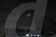 Iranian Ballistic Missiles in the Skies Over the Gaza Strip, Targeting Israel