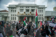Global March To Gaza Solidarity Rally In Bandung