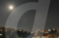 Iranian Missiles Facing Off Against Israeli Interceptors Over Beirut