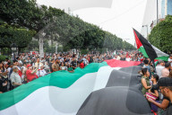 Tunis Protest Erupts After Eastern Libyan Authorities Halt Gaza-Bound Aid Convoy At Sirte Gate