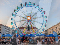 Illuminated Ferris Wheel At Munich’s 867th City Birthday Festival