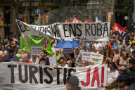Anti Tourism Demonstration In Barcelona
