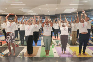 ''Yogathon'' Ahead Of 11th International Yoga Day In India, Kolkata 