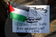 Pro-Palestinian Demonstration In Solidarity With Madleen Flotilla  