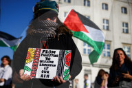 Pro-Palestinian Demonstration In Solidarity With Madleen Flotilla  