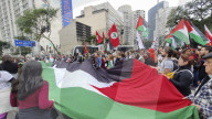 Thousands Join Sao Paulo Rally As Part Of The Global Day Of Action For Gaza