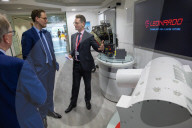 The Chief Secretary to the Treasury Darren Jones visits aerospace engineering specialists Leonardo in Edinburgh