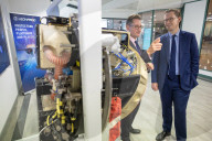 The Chief Secretary to the Treasury Darren Jones visits aerospace engineering specialists Leonardo in Edinburgh