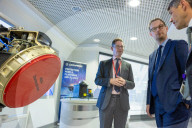 The Chief Secretary to the Treasury Darren Jones visits aerospace engineering specialists Leonardo in Edinburgh