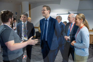 The Chief Secretary to the Treasury Darren Jones visits aerospace engineering specialists Leonardo in Edinburgh