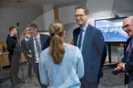 The Chief Secretary to the Treasury Darren Jones visits aerospace engineering specialists Leonardo in Edinburgh