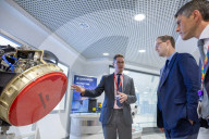 The Chief Secretary to the Treasury Darren Jones visits aerospace engineering specialists Leonardo in Edinburgh