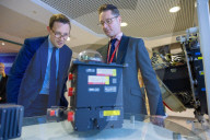 The Chief Secretary to the Treasury Darren Jones visits aerospace engineering specialists Leonardo in Edinburgh