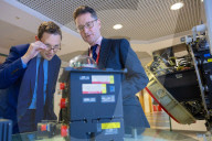 The Chief Secretary to the Treasury Darren Jones visits aerospace engineering specialists Leonardo in Edinburgh