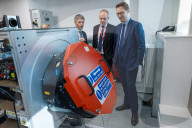 The Chief Secretary to the Treasury Darren Jones visits aerospace engineering specialists Leonardo in Edinburgh