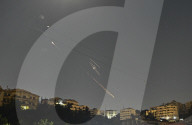 Iranian Missiles Facing Off Against Israeli Interceptors Over Beirut 