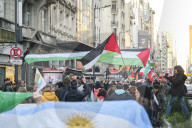 World March For Gaza In Buenos Aires, Argentina