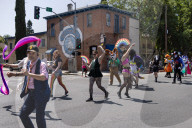 The LGBTQ+ Community, Along With Allies, Community Members And Associated Businesses And Organizations, March From Southside Park To The State Capital