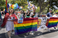 The LGBTQ+ Community, Along With Allies, Community Members And Associated Businesses And Organizations, March From Southside Park To The State Capital
