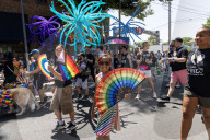 The LGBTQ+ Community, Along With Allies, Community Members And Associated Businesses And Organizations, March From Southside Park To The State Capital