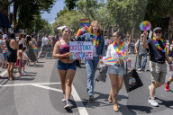 The LGBTQ+ Community, Along With Allies, Community Members And Associated Businesses And Organizations, March From Southside Park To The State Capital