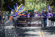The LGBTQ+ Community, Along With Allies, Community Members And Associated Businesses And Organizations, March From Southside Park To The State Capital