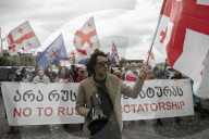 200th Day Of Continuous Demonstration In Tbilisi, Georgia