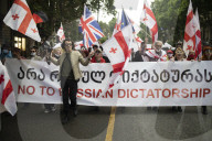 200th Day Of Continuous Demonstration In Tbilisi, Georgia