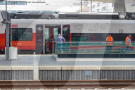 Austrian Federal Railways Trains At Vienna Central Station
