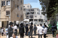  Building Struck by Iranian Ballistic Missile During Barrage in Petah Tikva, Israel
