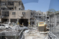  Building Struck by Iranian Ballistic Missile During Barrage in Petah Tikva, Israel