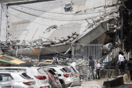  Building Struck by Iranian Ballistic Missile During Barrage in Petah Tikva, Israel