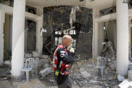  Building Struck by Iranian Ballistic Missile During Barrage in Petah Tikva, Israel