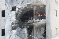  Building Struck by Iranian Ballistic Missile During Barrage in Petah Tikva, Israel
