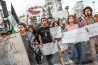 Pro-Palestinian March In Support Of Global March To Gaza In Tunis