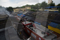 Fire In Khiddirpore Old Market In Kolkata 