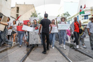 Pro-Palestinian March In Support Of Global March To Gaza In Tunis