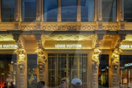 Louis Vuitton Storefront At Night