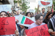 Pro-Palestinian March In Support Of Global March To Gaza In Tunis