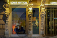 Louis Vuitton Storefront At Night