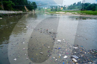 Pollution Of The River In Kathmandu, Nepal.