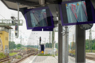 Platform Monitoring Screens At Munich Pasing Station