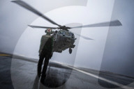 Aircraft carrier USS Nimitz conducts flight operations