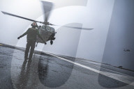 Aircraft carrier USS Nimitz conducts flight operations