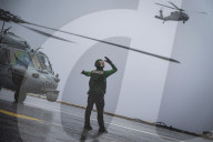 Aircraft carrier USS Nimitz conducts flight operations