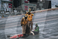 Aircraft carrier USS Nimitz conducts flight operations