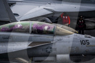 Aircraft carrier USS Nimitz conducts flight operations